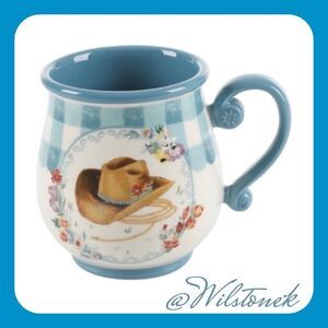 💕The Pioneer Woman Hat 16 ounce Gingham latte mug
